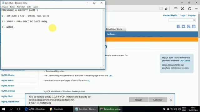 Aprendendo Java - Vídeo Tutorial sem som - Preparando o ambiente - parte 2 смотреть онлайн