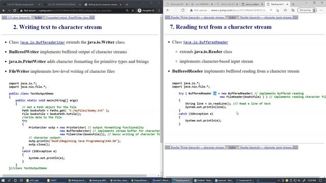 11.10 Reading text from a character stream смотреть онлайн