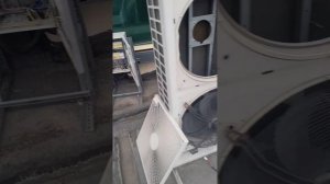 Как снять двигатель с наружного блока кондиционера часть 2
