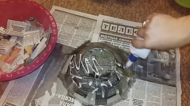 Тарелка из папье маше своими руками смотреть онлайн