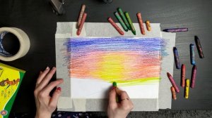 Как нарисовать пейзаж восковыми карандашами? Поэтапный урок для начинающих