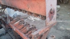 Переделанная зерновая сеялка для мини трактора.