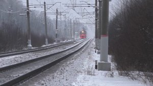 Электропоезд ЭД4М-0070 перегон Петелино - Голицыно