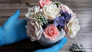 МК Подарочный букет из мыла своими руками!/Мыловарение.