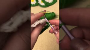 Вяжем крючком Бабушкин квадрат ромашка / Цветочный квадрат / Мотивы крючком / Ромашки крючком