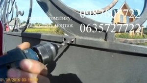 установка автоматики ротелли МТ 400 на кирпичные столбы с изготовлением закладных деталей