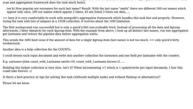 MongoDB: Aggregation workaround by helper collection смотреть онлайн