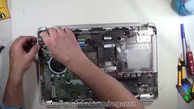 HP Pavilion 17 F 17 f221nr Take Apart Complete Disassembly How to disassemble смотреть онлайн