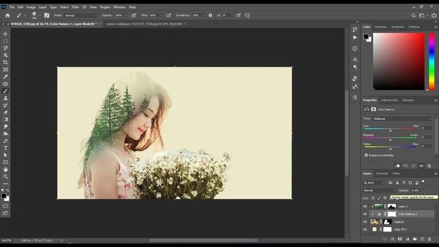 Double Exposure Effect Photoshop Tutorial School of Art смотреть онлайн