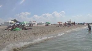 ЕВПАТОРИЯ. КРЫМ. ЧЕРНОЕ МОРЕ И ПЛЯЖ "СОЛНЫШКО"