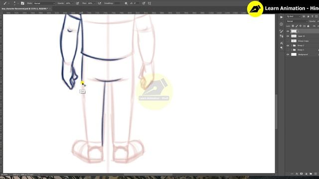 Boy Character Design Model Sheet (Part 2) | Graphic Design | Adobe Photoshop | @LearnAnimationHindi смотреть онлайн