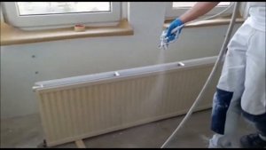 Покраска радиаторов безвоздушным способом