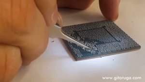 Реболл видеочипа от GTX980Ti вручную без трафарета