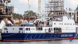 В Санкт-Петербурге спустили на воду очередной патрульный корабль 2 ранга Ладога проекта 22120 Пурга