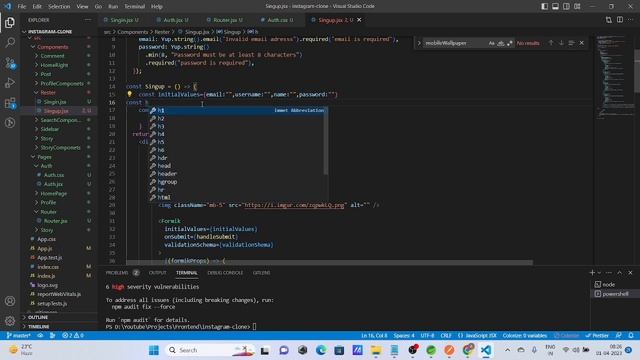 Create A Login and Registration System with React and Spring Boot | Java Full Stack Instagram Clone