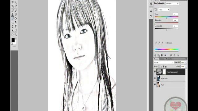 Cambiar Una Imagen A Dibujo con Photoshop Cs4 смотреть онлайн