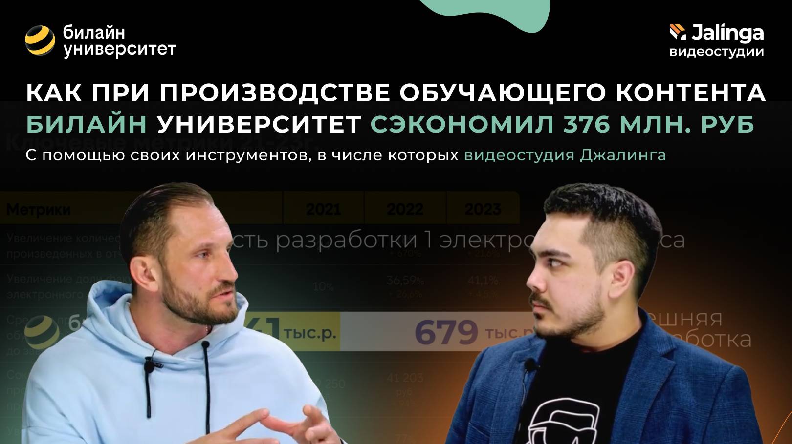 Кейс Джалинга: Как билайн университет сэкономил 376 млн руб при производстве обучающего контента?