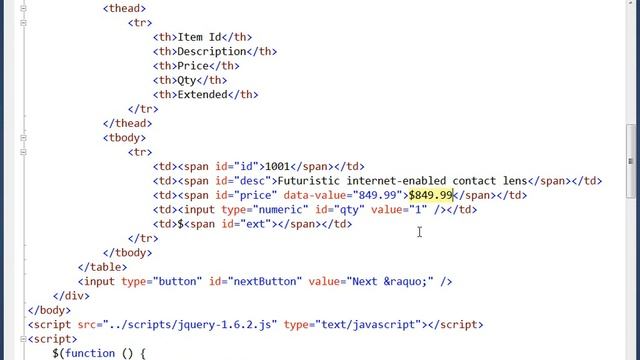 Demo Session based Shopping Cart of HTML5. Web Storage смотреть онлайн