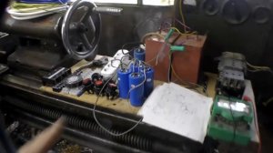 Токарный станок 1К62 от розетки 220 Вольт. Вторая стружка.