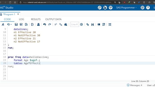Clip 3 - Sign Test Variations - Chi-Squared Test in SAS смотреть онлайн