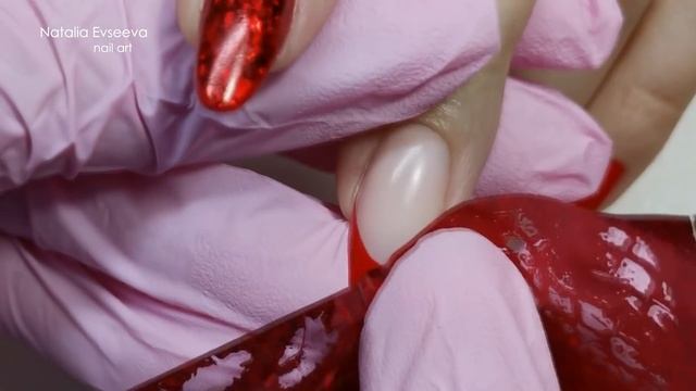 Red French Manicure / Красный Френч / Маникюр