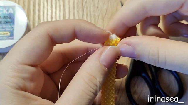 Как нарастить леску | Мастер-класс | Амигуруми из бисера | Туториал | how to grow a line смотреть онлайн