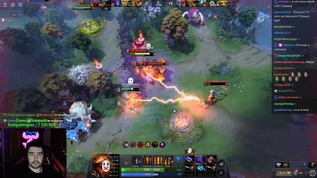 Стрея внезапно начили душить донатеры // Стрей играет на шейкере // дота 2 патч 7.29 смотреть онлайн