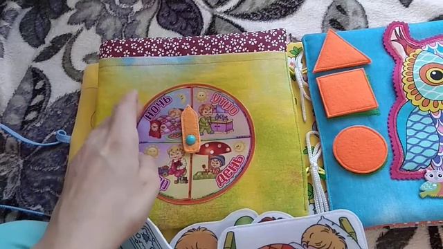 Мягкая развивающая книжечка для детей от 1,5 лет