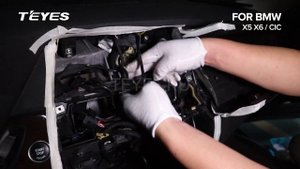 Установка головного устройства TEYES BMW X5 X6 CIC