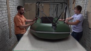 Установка скрадка на лодку ПВХ