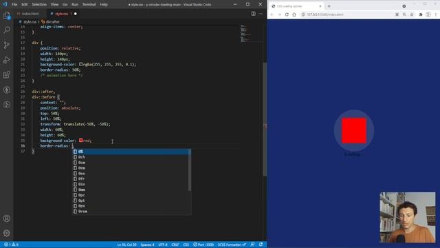 [ HTML - CSS ] - Animated Loading Spinner