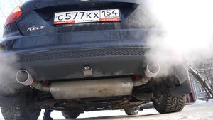 Раздвоенный выхлоп фокус 3 ( 2 литра)