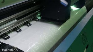UV printing white on a transparent material/ УФ печать белым по прозрачке на рулонном принтере