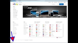 Ebay поменять язык