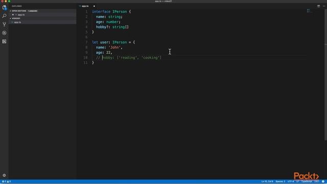Mastering TypeScript Programming Techniques: Create an Interface and Implement It| packtpub.com