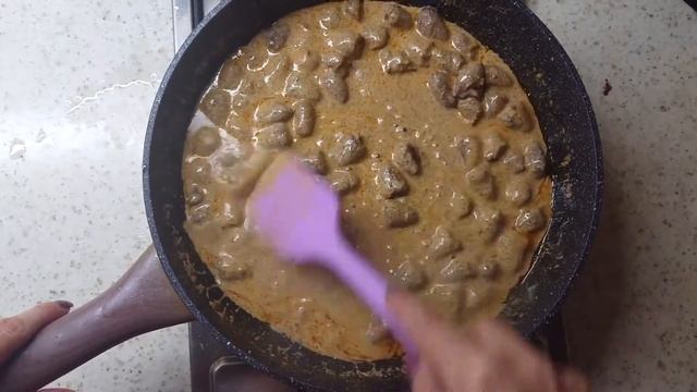 Картофельные лодочки, фаршированные куриными сердечками. смотреть онлайн