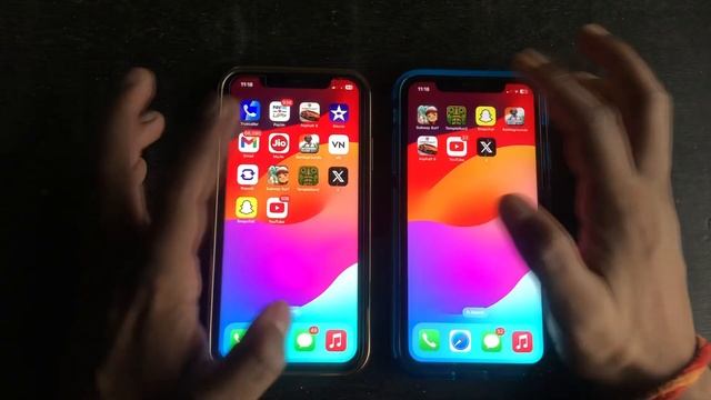 iPhone XR iOS 17.1 vs iPhone 11 iOS 17.1 Speed Test смотреть онлайн