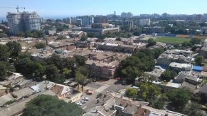 Одесса вид с высоты птичьего полета, в шумном городе Одесса
