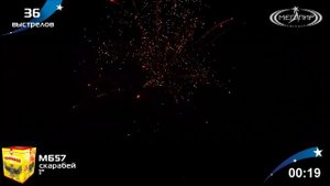 Батарея салютов Скарабей (36/1) МБ57