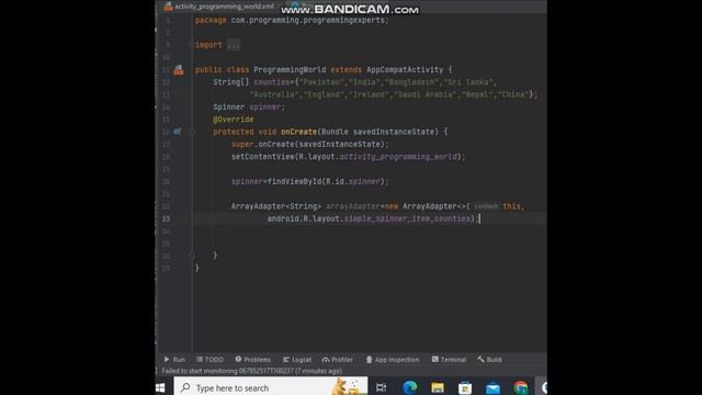 Spinner in android studio java #java how to make spinner in android studio, drop down list