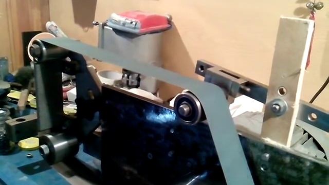 Гриндер. Пробный запуск с пружиной и разгон