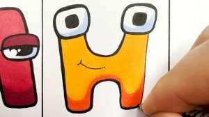 Drawing Russian Alphabet Lore (А-Я) / How to draw Alphabet Lore MEMES