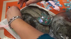 Мастер-класс/изготовление садового декора/ЯЩЕРИЦА НА КАМНЕ