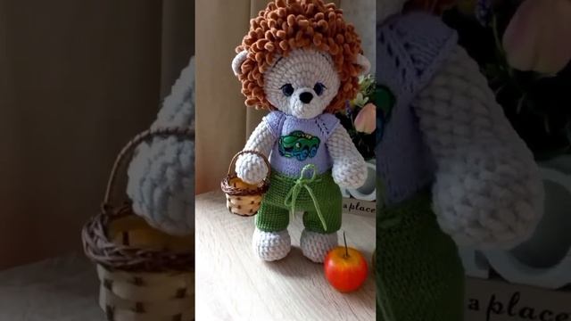 вязаный ёжик