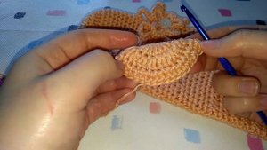 Вяжем следки крючком/ 2 часть