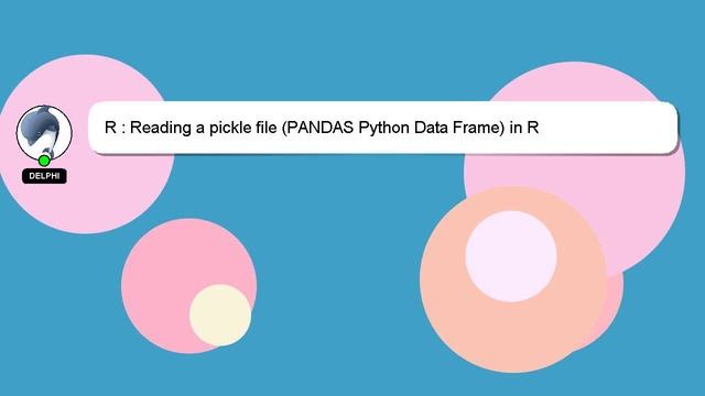 R : Reading a pickle file (PANDAS Python Data Frame) in R