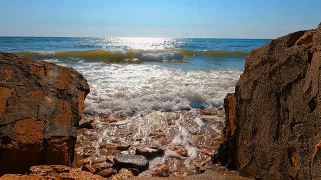 Лечебный шум моря, звуки прибоя, красивый морской релакс, звуки моря для крепкого сна и успокоения смотреть онлайн