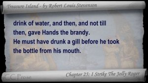 Chapter 25 - Treasure Island by Robert Louis Stevenson - I Strike The Jolly Roger