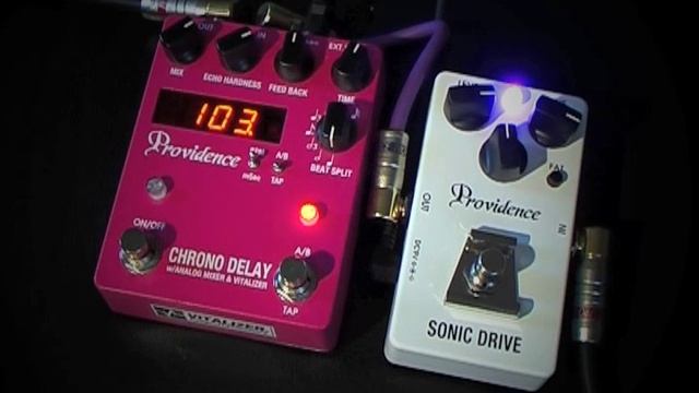 Providence SDR-5 Sonic Drive Overdrive (with Chrono DLY-4 Delay)