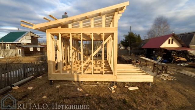 СНТ "Нетканщик". Дачный домик 4х6 смотреть онлайн